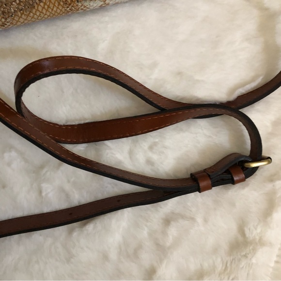 Patricia Nash Leather Metallic Python Crossbody bag - Picture 12 of 15